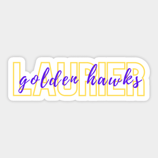 Laurier Golden Hawks Sticker